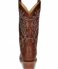 Justin Women's Vickory Camel Performance Leather Western Boots - Square Toe  -Justin Shop 2000359248 280 P5