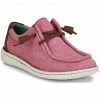 Justin Women's Hazer Lace-Up Casual Shoes - Moc Toe  Pink