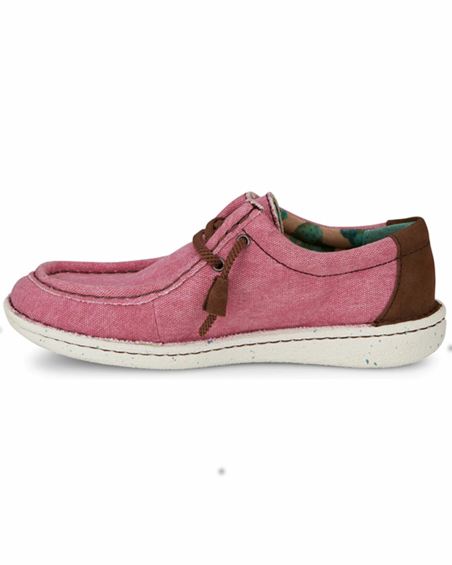 Justin Women's Hazer Lace-Up Casual Shoes - Moc Toe Pink 5 Justin Women's Hazer Lace-Up Casual Shoes - Moc Toe Pink - Image 3