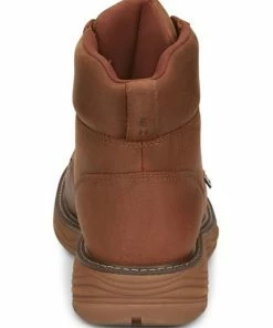 Justin Men's Rush Waterproof 6" Lace Up Nano Non-Comp Wedge Work Boots - Moc Toe  -Justin Shop 2000359251 200 P5