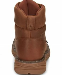 Justin Men's Rush Waterproof 6" Lace Up Nano Comp Wedge Work Boots - Moc Toe  -Justin Shop 2000359254 200 P5