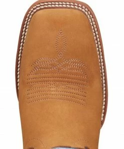 Justin Women's Hayes Jewel Blue & Tan Cowhide Leather Western Boots - Wide Square Toe  -Justin Shop 2000359261 280 P6