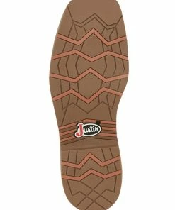 Justin Men's Bolt Redwood Pull-On Soft Work Boots - Square Toe  -Justin Shop 2000359658 200 P7
