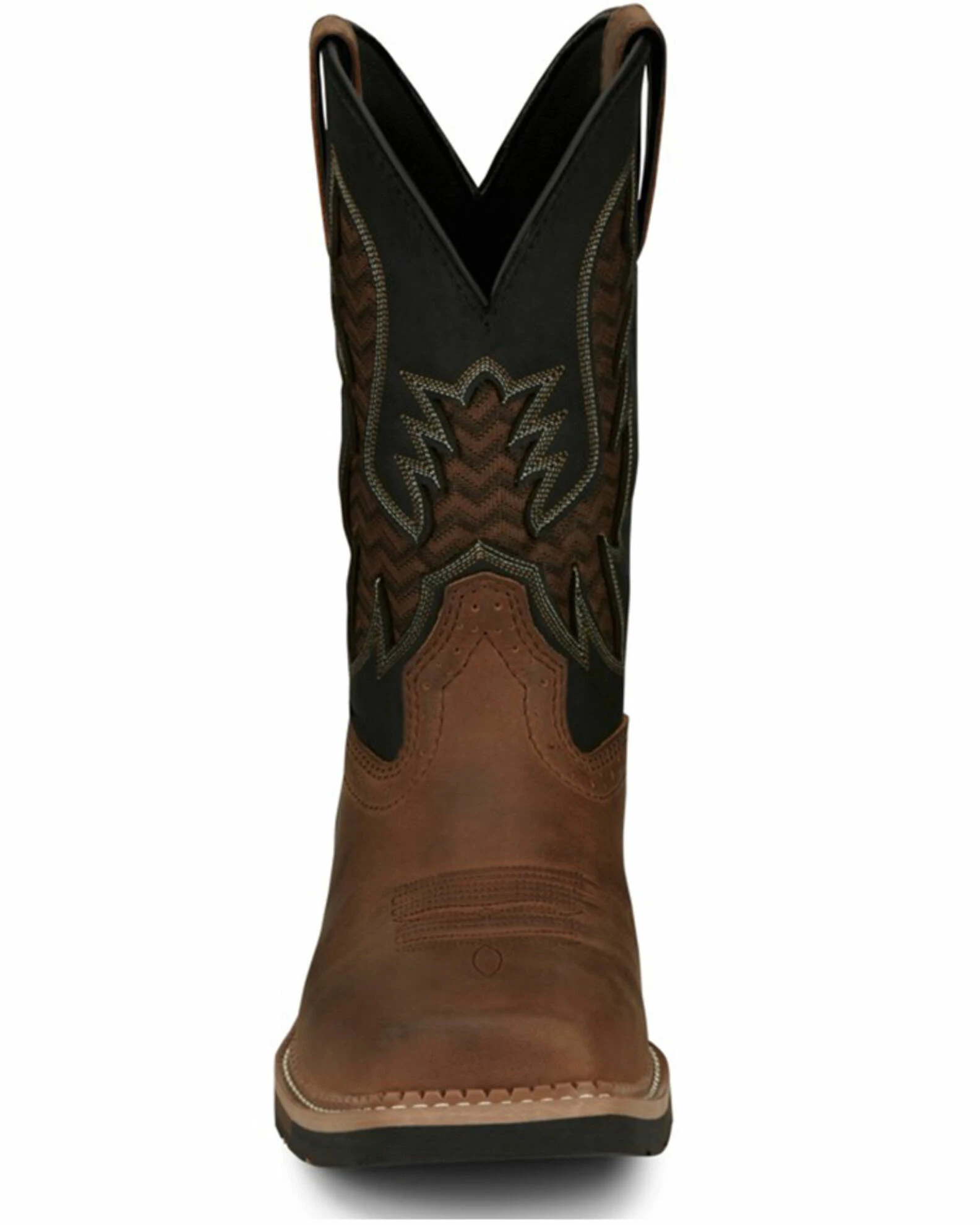 Justin Men's Stampede Bolt Soft Pull-On Western Work Boots - Square Toe 6 Justin Men's Stampede Bolt Soft Pull-On Western Work Boots - Square Toe - Image 4