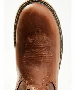 Justin Men's Rush Barley H20 Pull-On Work Boots - Round Soft Toe  -Justin Shop 2000359660 250 P6