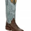 Justin Women's Ralston Exotic Smooth Ostrich Skin Western Boots - Square Toe -Justin Shop 2000361395 240 P1