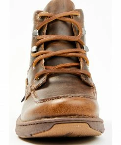Justin Men's Hazer Brown Casual Lace-Up Lacer Shoe - Moc Toe  -Justin Shop 2000361413 200 P4