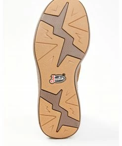 Justin Men's Hazer Brown Casual Lace-Up Lacer Shoe - Moc Toe  -Justin Shop 2000361413 200 P7