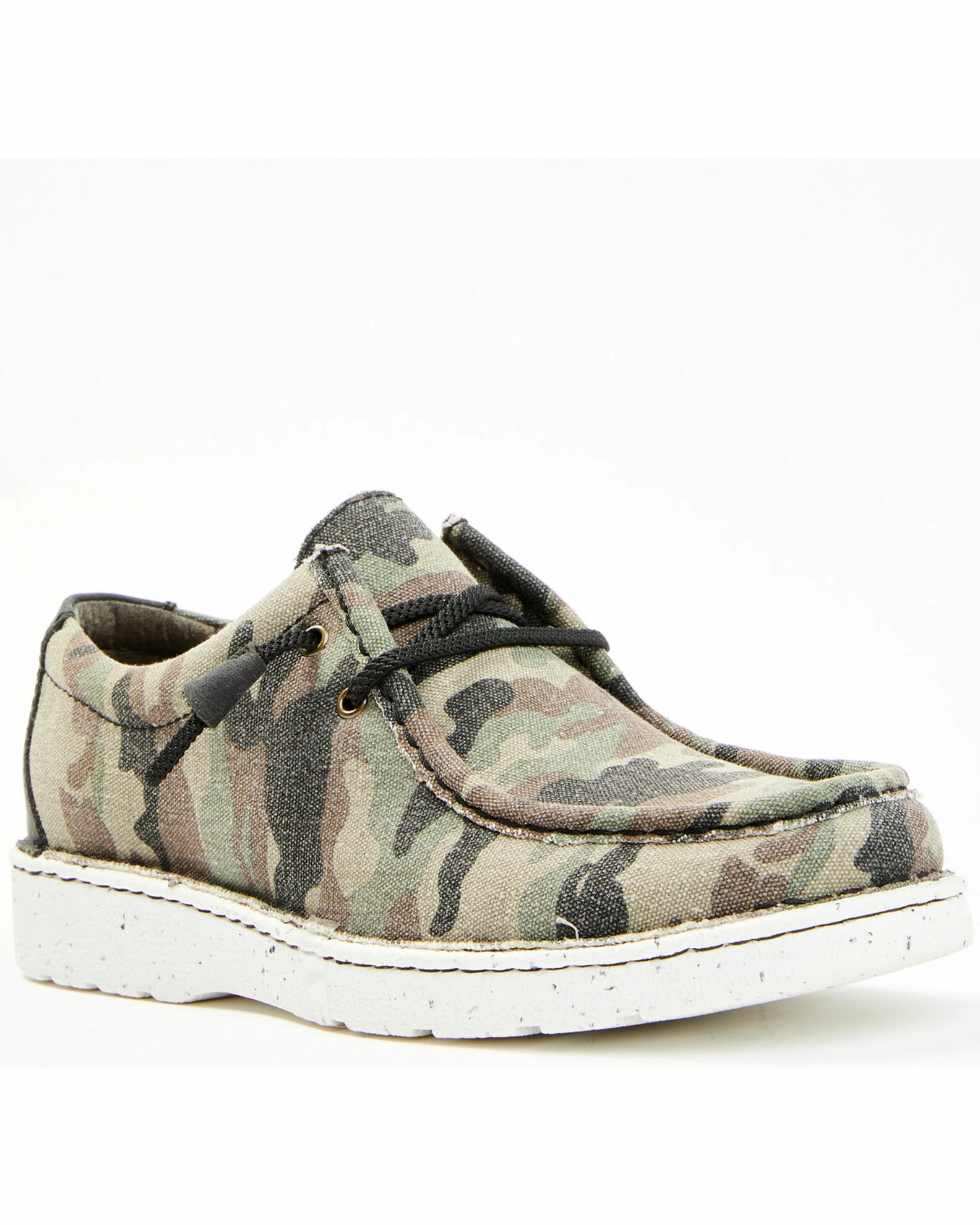 Justin Men's Hazer Camo Print Casual Lace-Up Slip On Shoes - Moc Toe Camouflage 3 Justin Men's Hazer Camo Print Casual Lace-Up Slip On Shoes - Moc Toe Camouflage