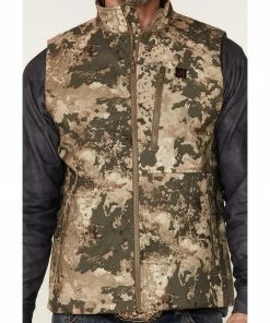 Justin Men's Camo Print Austin Zip-Front Fleece Vest  Camouflage -Justin Shop 2000363830 340 P3