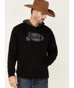 Justin Wohali Men's Charleston Fleece Hooded Sweatshirt Black -Justin Shop 2000363836 001 P1 1