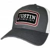 Justin Men's Logo Embroidered Patch Mesh Back Cap Grey -Justin Shop 2000367279 020 P1
