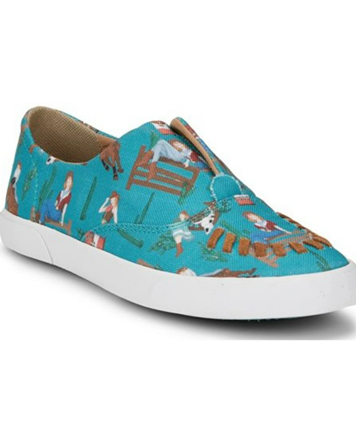 Reba By Justin Women's Alice Cowgirl Print Casual Slip-On Shoe Turquoise 9 Reba By Justin Women's Alice Cowgirl Print Casual Slip-On Shoe Turquoise - Image 8
