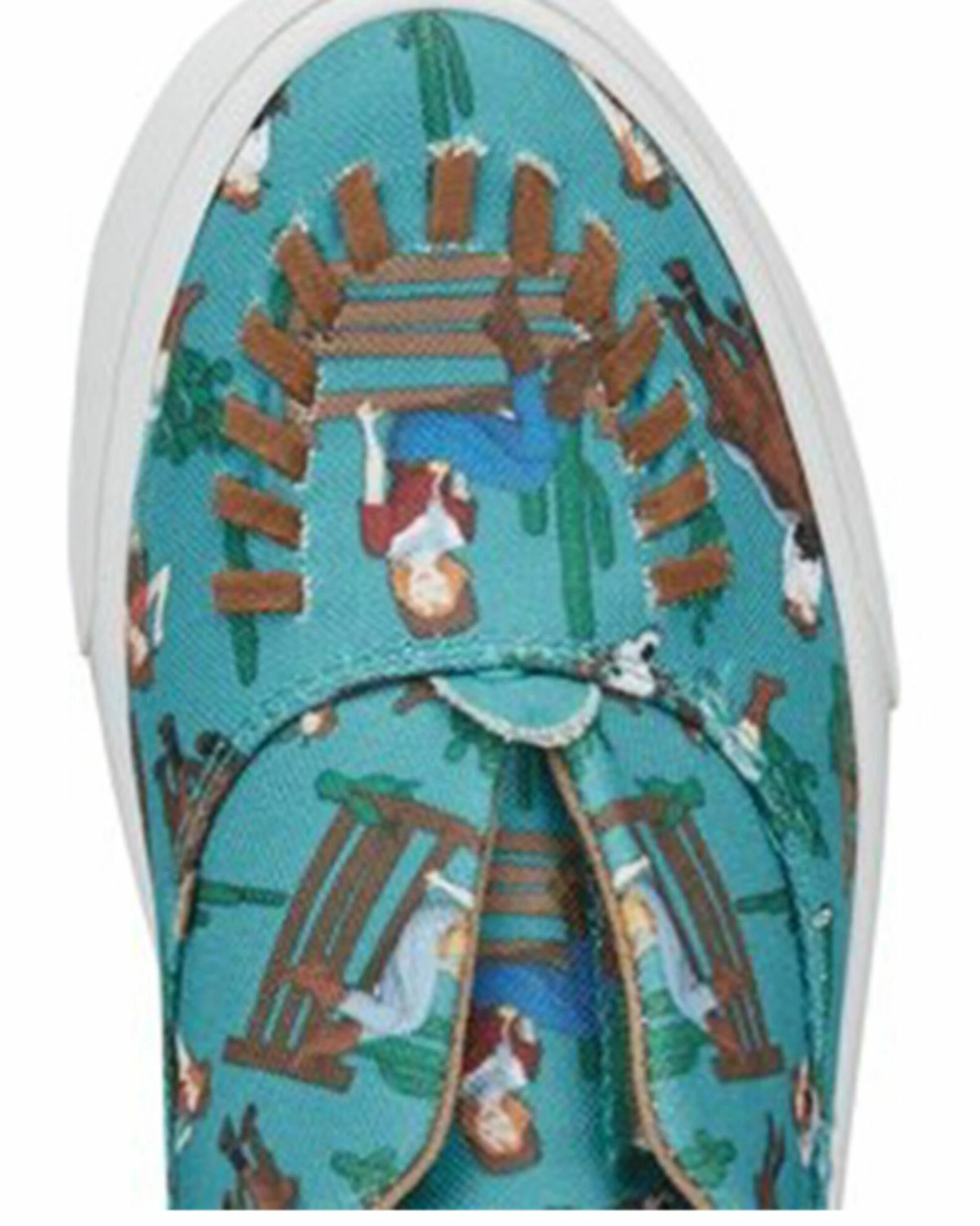 Reba By Justin Women's Alice Cowgirl Print Casual Slip-On Shoe Turquoise 7 Reba By Justin Women's Alice Cowgirl Print Casual Slip-On Shoe Turquoise - Image 6
