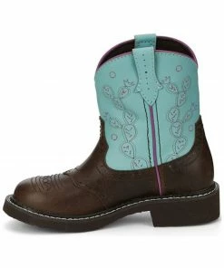 Justin Girls' Glitzi Western Boots - Round Toe Blue -Justin Shop 2000372623 400 P3
