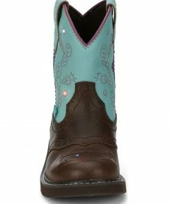 Justin Girls' Glitzi Western Boots - Round Toe Blue -Justin Shop 2000372623 400 P4