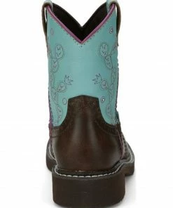 Justin Girls' Glitzi Western Boots - Round Toe Blue -Justin Shop 2000372623 400 P5
