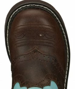 Justin Girls' Glitzi Western Boots - Round Toe Blue -Justin Shop 2000372623 400 P6