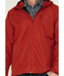 Justin Men's Solid Zip-Front Hooded Rain Jacket  -Justin Shop 2000375869 600 P3