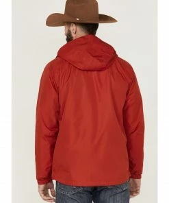 Justin Men's Solid Zip-Front Hooded Rain Jacket  -Justin Shop 2000375869 600 P4