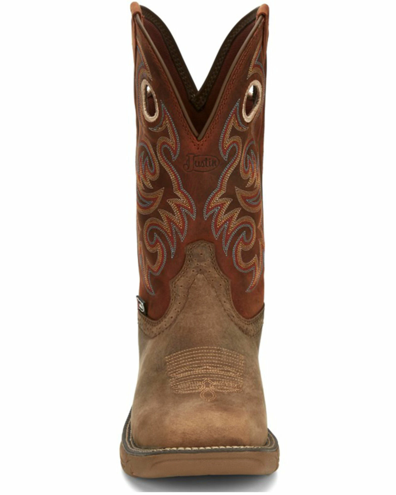 Justin Men's Rush Western Boots - Broad Square Toe 6 Justin Men's Rush Western Boots - Broad Square Toe - Image 4
