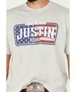Justin Men's Americana License Plate Graphic T-Shirt 8 Justin Men's Americana License Plate Graphic T-Shirt -Justin Shop 2000377207 070 P3