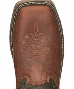 Justin Men's Rush Strike Camo Shaft Leather Pull-On Snake Boots - Square Toe  -Justin Shop 2000378668 340 P6