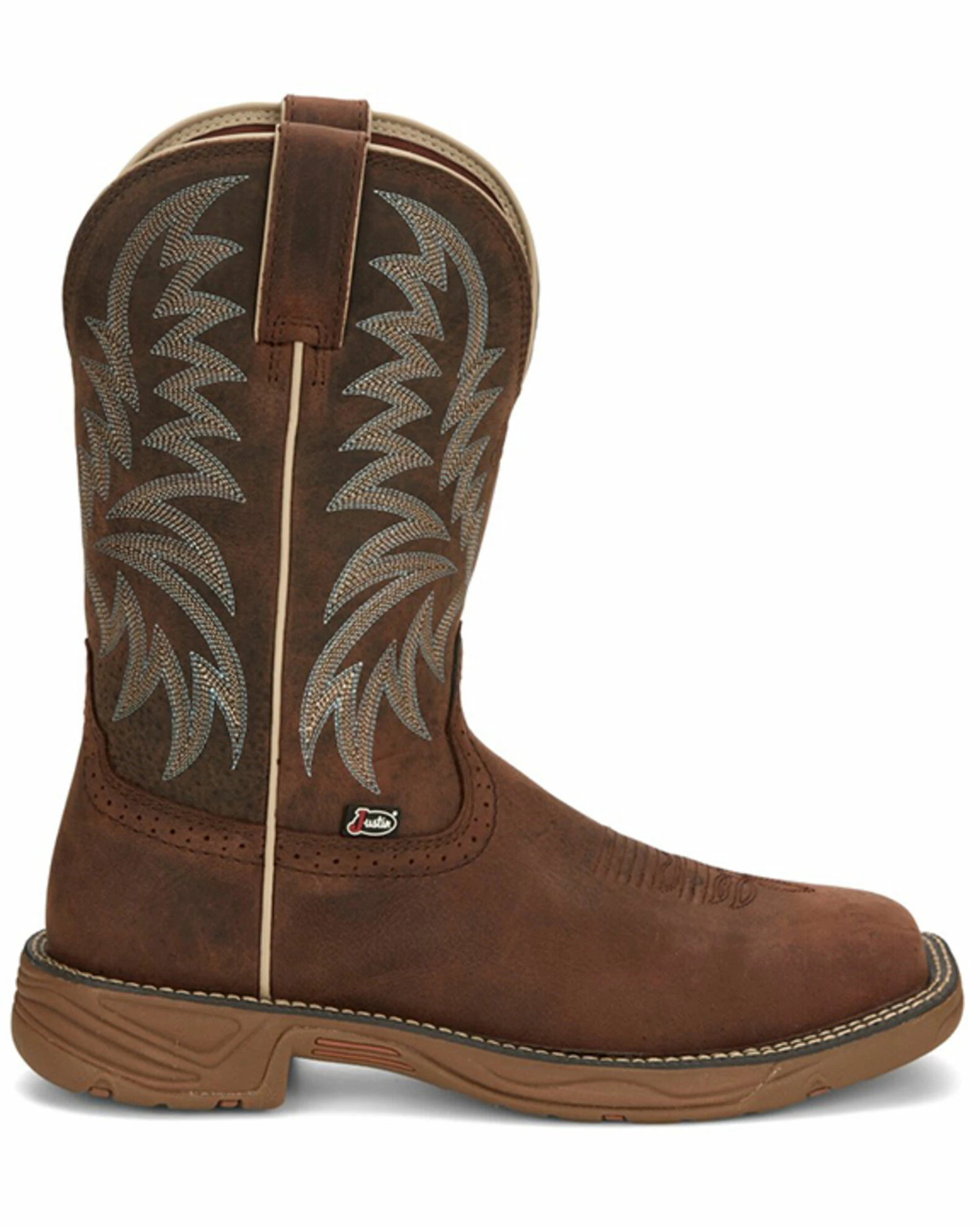 Justin Men's Rush Short Base Performance Western Boots - Wide Square Toe 4 Justin Men's Rush Short Base Performance Western Boots - Wide Square Toe - Image 2