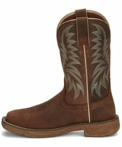 Justin Men's Rush Short Base Performance Western Boots - Wide Square Toe 11 Justin Men's Rush Short Base Performance Western Boots - Wide Square Toe -Justin Shop 2000379350 200 P3