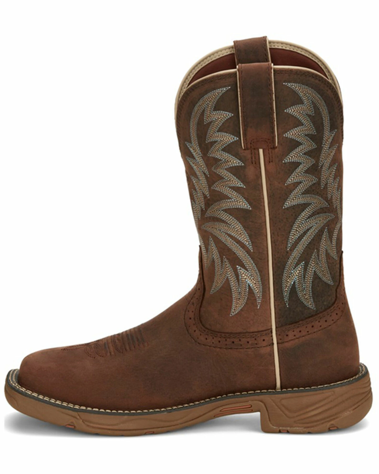 Justin Men's Rush Short Base Performance Western Boots - Wide Square Toe 5 Justin Men's Rush Short Base Performance Western Boots - Wide Square Toe - Image 3