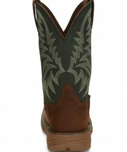 Justin Men's Rush Short Base Performance Western Boots - Wide Square Toe  -Justin Shop 2000379351 200 P5